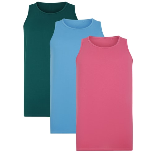 Bigdude 3 Pack Summer Vests Multi